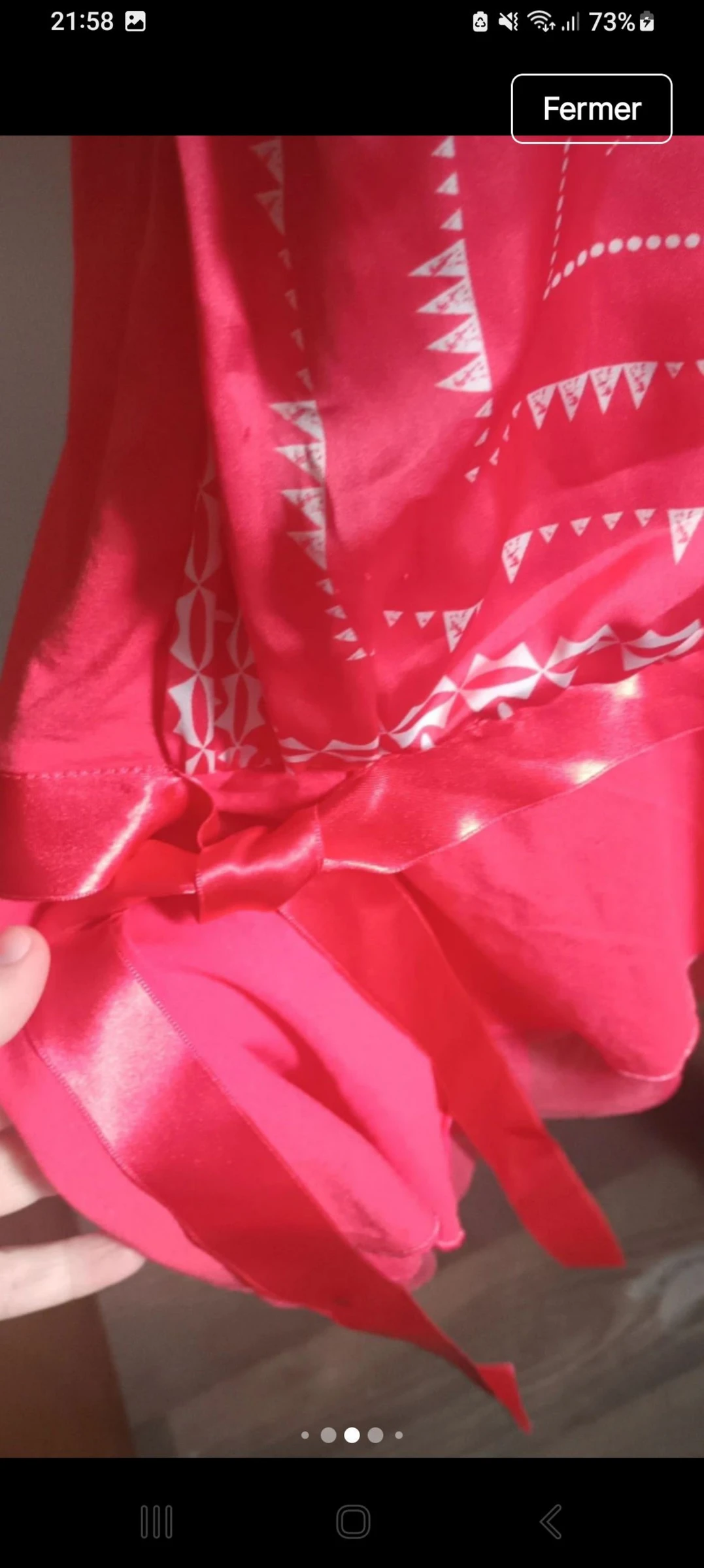 Prachtige halflange ultra chique en vrouwelijke jurk La Mode est à Vous maat 40 – photo 4